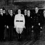 Benito Mussolini con la consulta slovena in visita a Roma, 8 giugno 1941