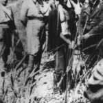 Partigiano croato poco prima di venir fucilato dagli italiani presso Metković in Dalmazia