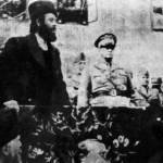 Il comandante četnico Pavle Đurišić assieme al governatore italiano, generale Pirzio Biroli